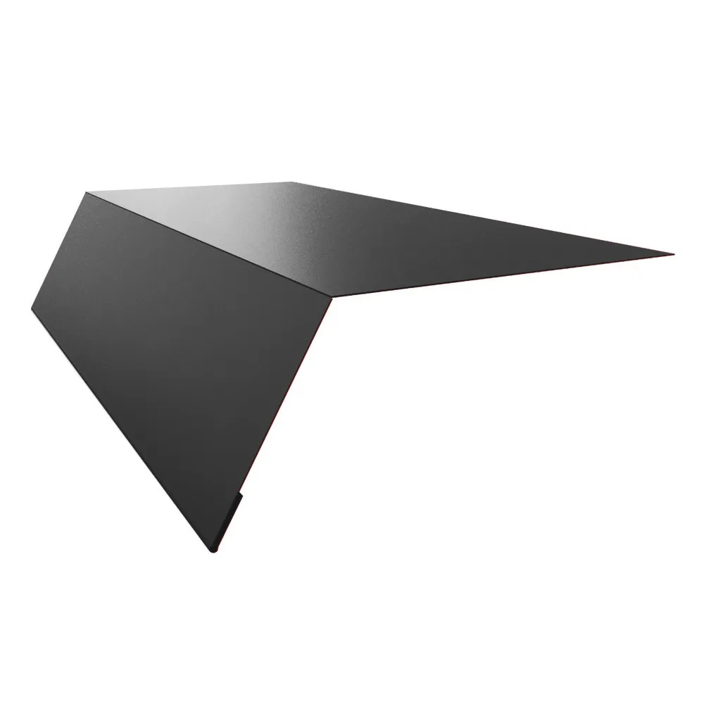 Traufblech mit einer Farbbeschichtung in Anthrazit RAL7016.